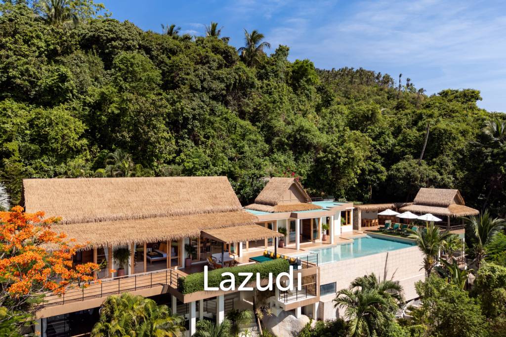 Panoramic Ocean View Bali Style Villa in Lamai - 600 meter to The Beach