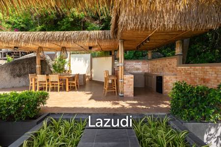 Panoramic Ocean View Bali Style Villa in Lamai - 600 meter to The Beach