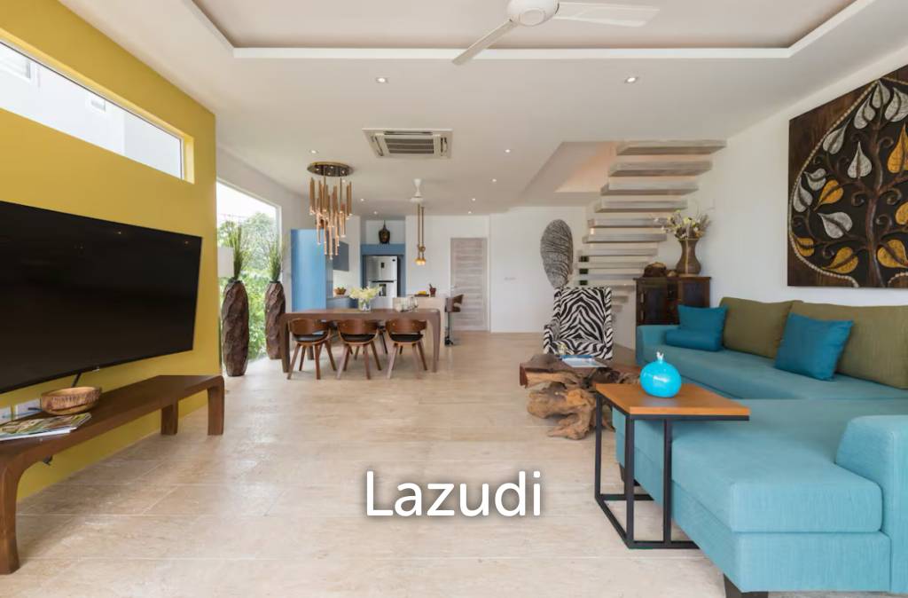 Luxury 4-Bedroom Sea View Villa in Exclusive Plai Laem – Koh Samui