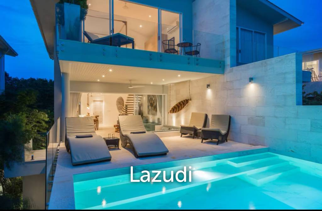 Luxury 4-Bedroom Sea View Villa in Exclusive Plai Laem – Koh Samui