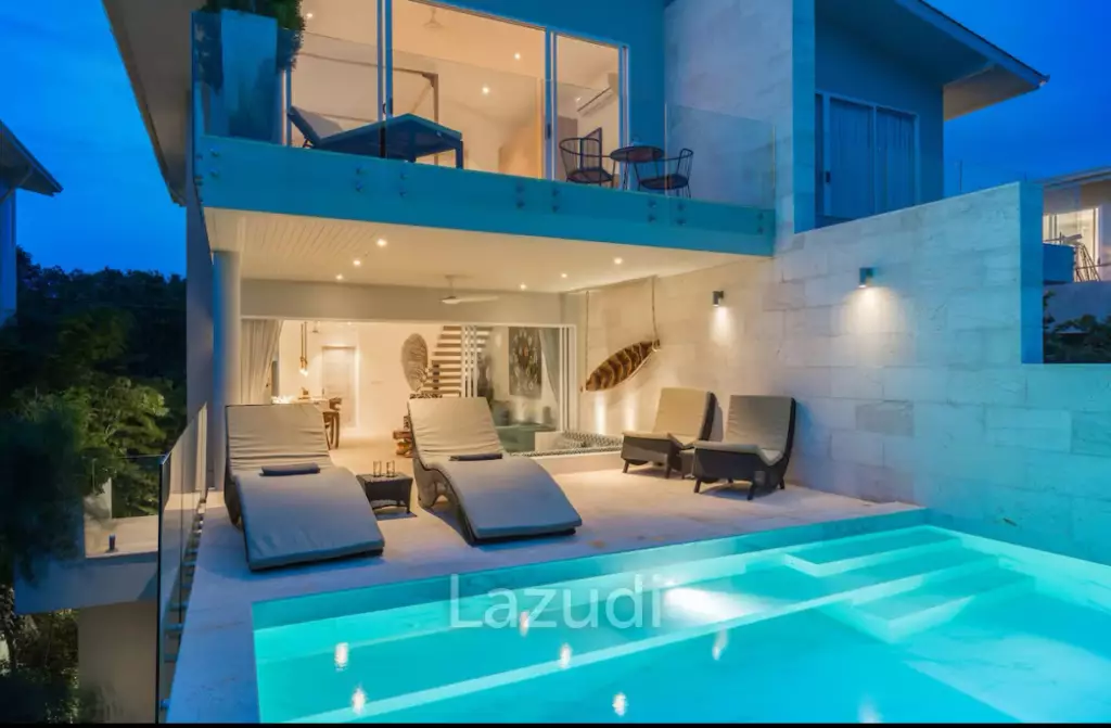 Luxury 4-Bedroom Sea View Villa in Exclusive Plai Laem – Koh Samui