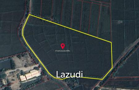 13 Rai Land for Sale, Rice field and Mountain view in San Pong