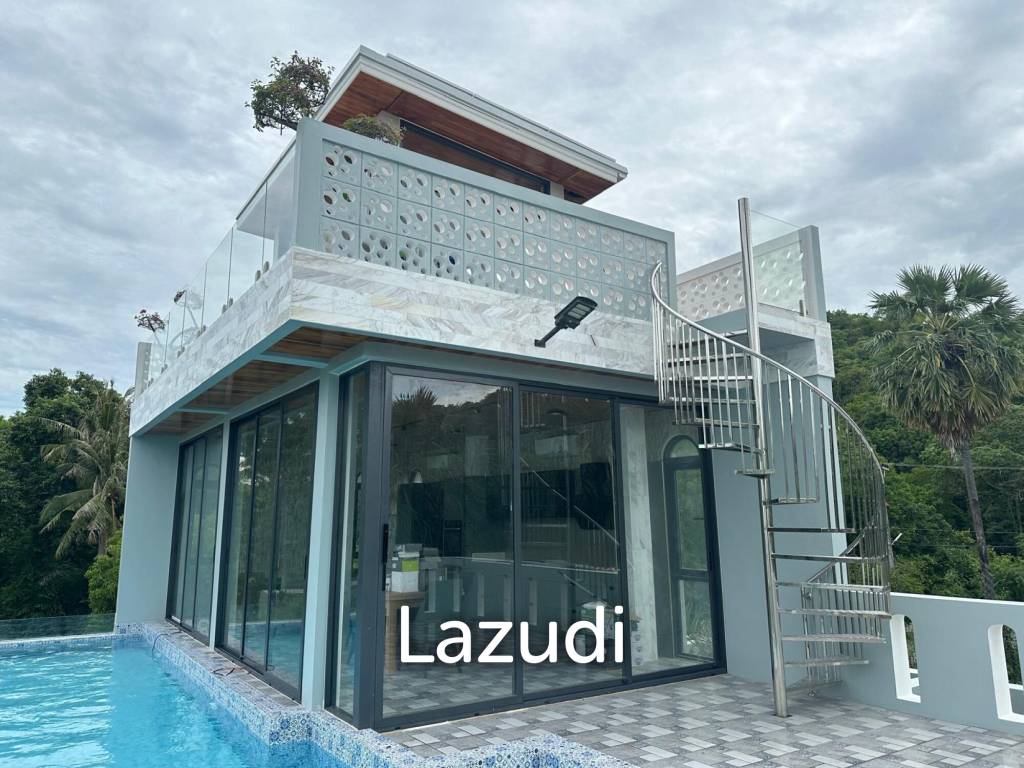 Khao Tao Luxury Pool Villa 4 Bedroom – Steps from the Beach