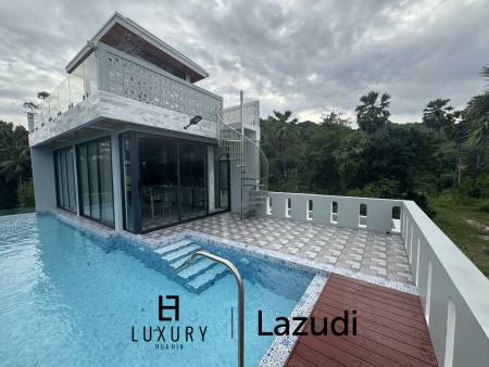 Khao Tao Luxury Pool Villa 4 Bedroom – Steps from the Beach