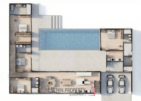 Modern 4-Bedroom Villa with Pool in Thap Tai Hua Hin