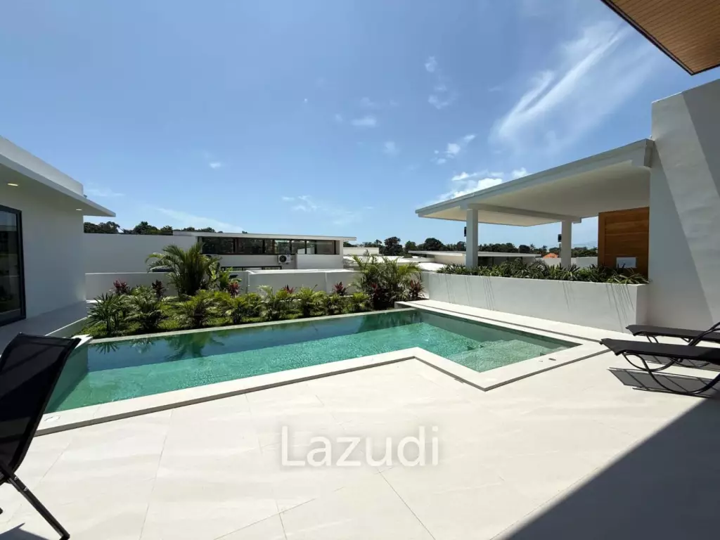 Brand-new 4-Bed Villa for Sale in Central Bophut Area, Leasehold