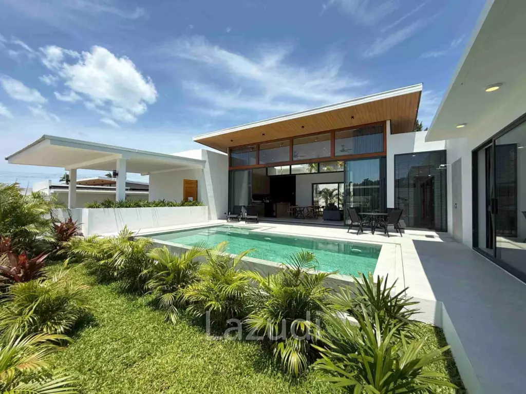 Brand-new 4-Bed Villa for Sale in Central Bophut Area, Leasehold
