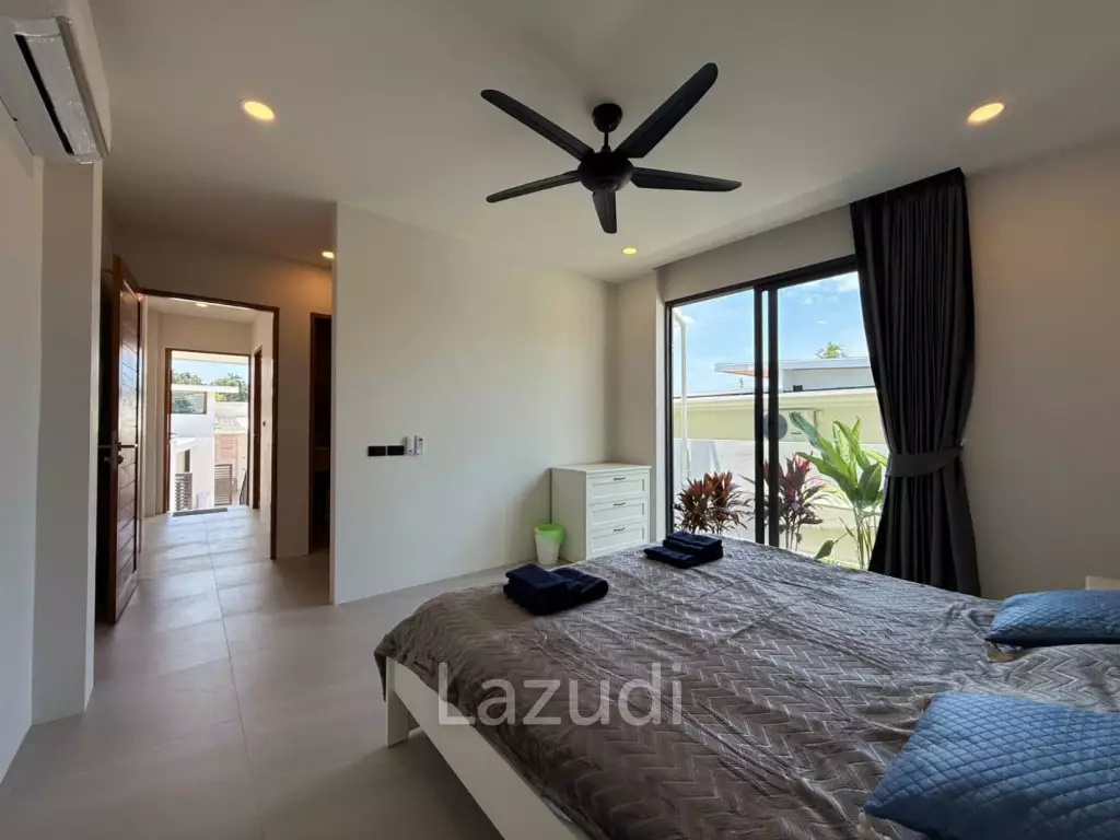 Brand-new 4-Bed Villa for Sale in Central Bophut Area, Leasehold