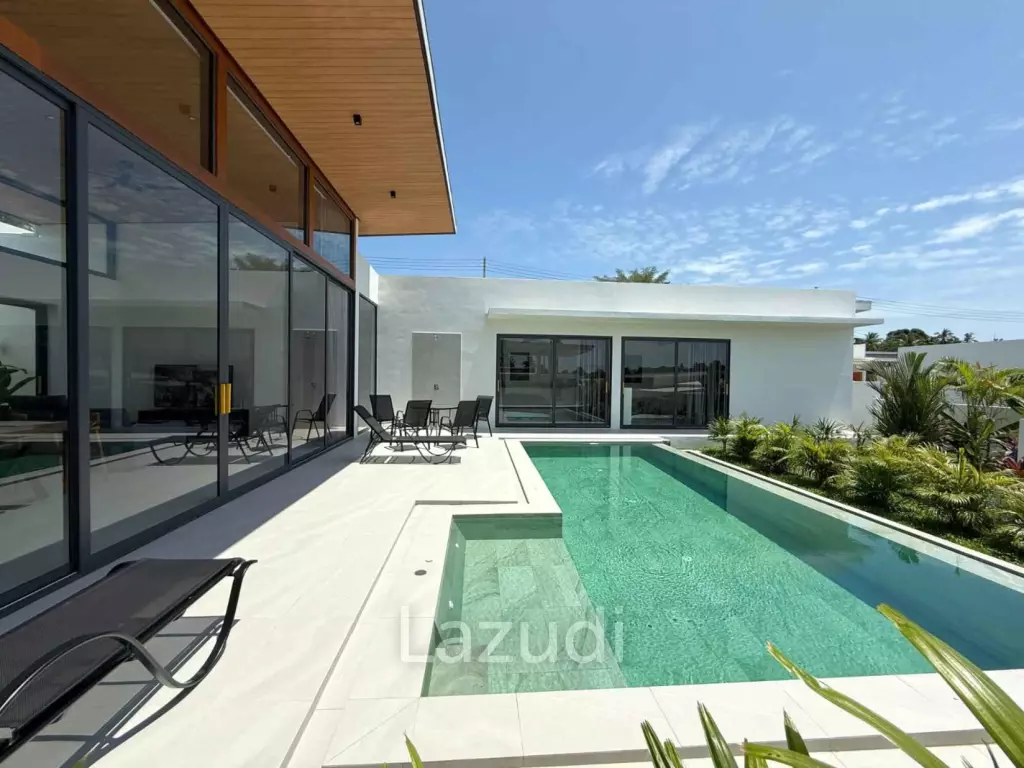 Brand-new 4-Bed Villa for Sale in Central Bophut Area, Leasehold