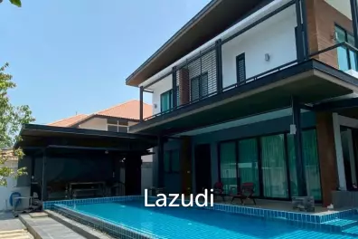 บ้านเดี่ยวโมเดิร์น 200 ตร.ม. พร้อมสระว่ายน้ำส่วนตัว ทำเล Thap Tai Hua Hin