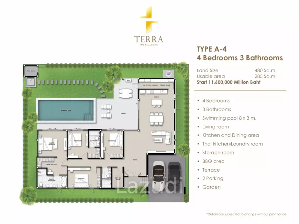 Modern 4-Bedroom Villa in Terra The Exclusive Hua Hin