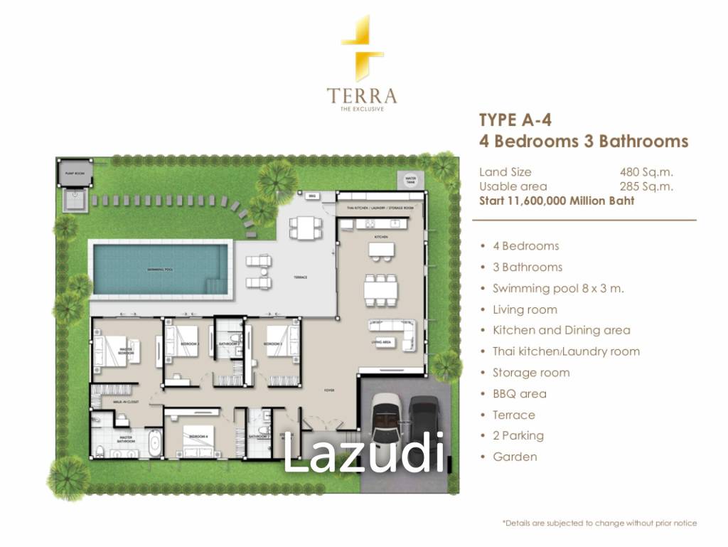 Modern 4-Bedroom Villa in Terra The Exclusive Hua Hin