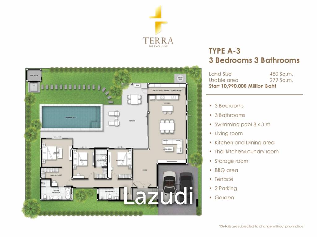 Exquisite Single-Story Villa in Hua Hin