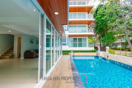 BAAN PAKARANG SISOM : 3 bed luxury beachfront with access pool condo