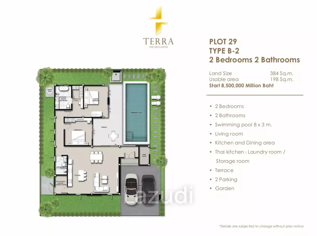 Luxurious 2 Bedroom Villa in Hua Hin Thap Tai