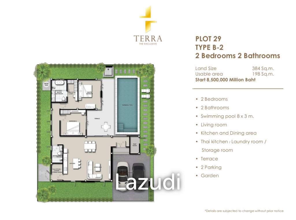 Luxurious 2 Bedroom Villa in Hua Hin Thap Tai