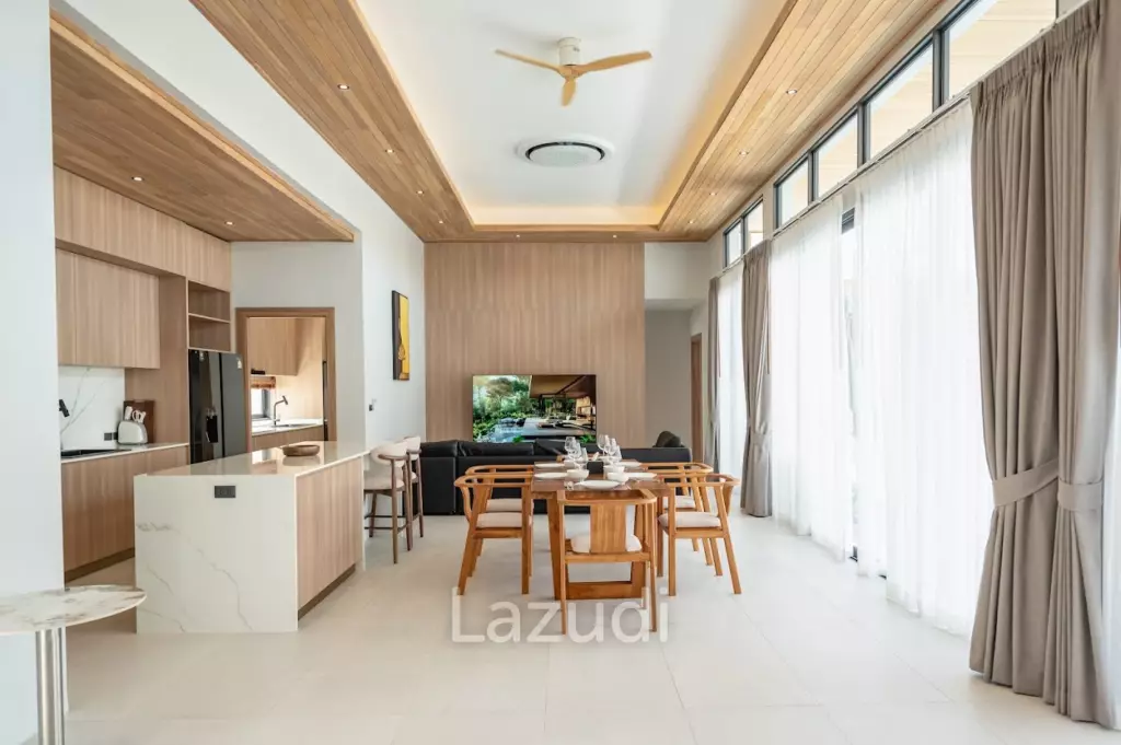 Modern 3-Bedroom Pool Villa for Rent near Phuket  Airport in Mai Khao