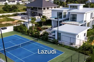 HIN LEK FAI : 2 storey 4 bed pool villa with Tennis Court
