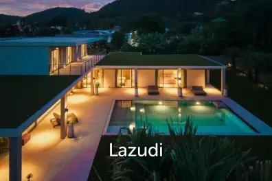 Brand-New Contemporary 6-Bedroom Pool Villa with Expansive Outdoor Living for Rent in Rawai