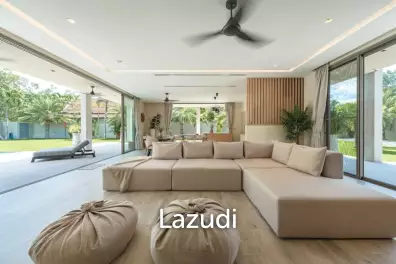 Brand-New Contemporary 6-Bedroom Pool Villa with Expansive Outdoor Living for Rent in Rawai