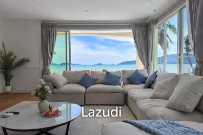 Peaceful Private Beachfront 4-Bedroom Pool Villa for Rent in Rawai