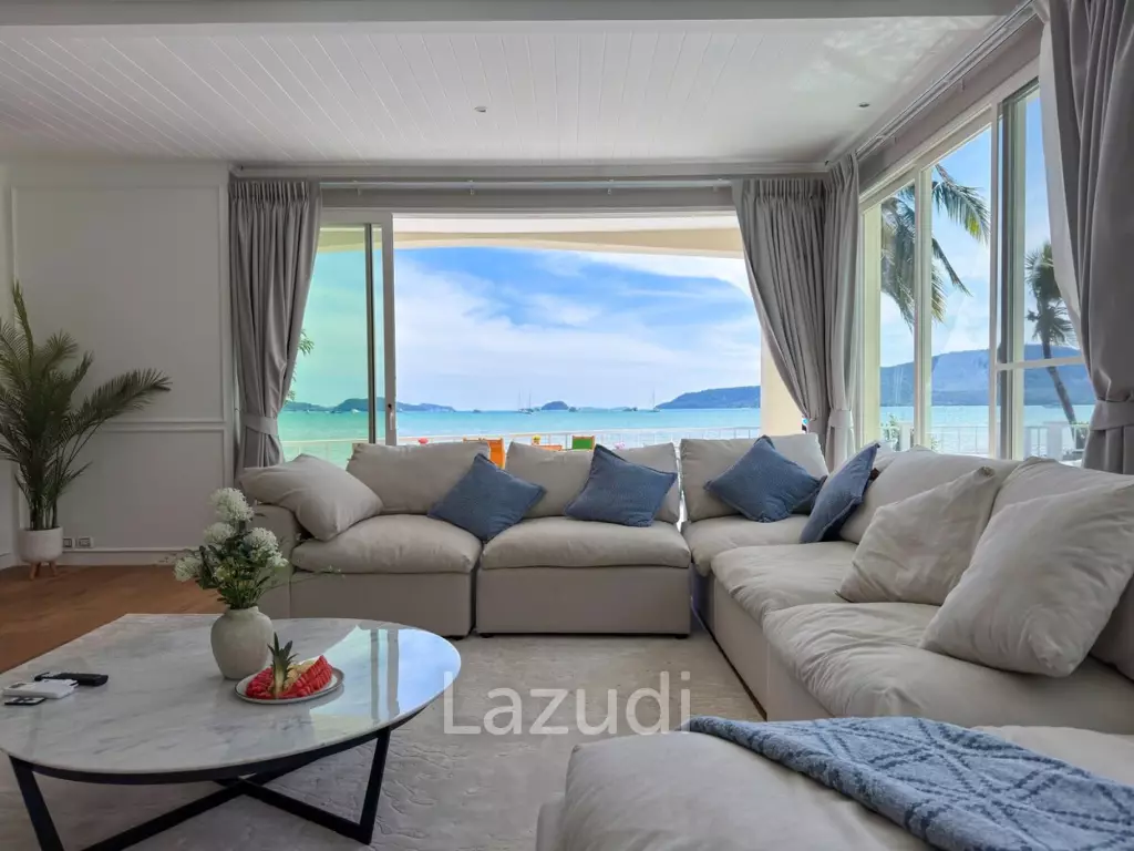 Peaceful Private Beachfront 4-Bedroom Pool Villa for Rent in Rawai