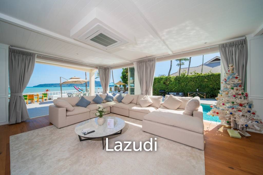 Peaceful Private Beachfront 4-Bedroom Pool Villa for Rent in Rawai
