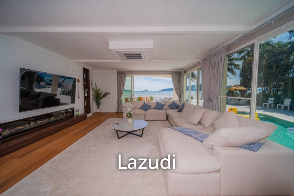 Peaceful Private Beachfront 4-Bedroom Pool Villa for Rent in Rawai