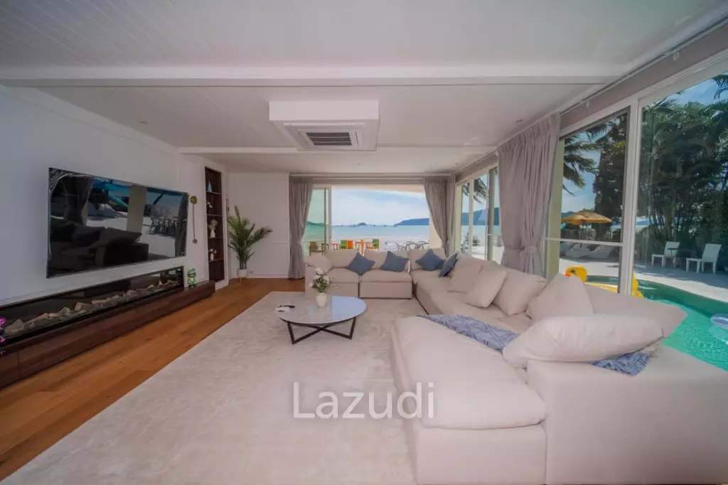 Peaceful Private Beachfront 4-Bedroom Pool Villa for Rent in Rawai