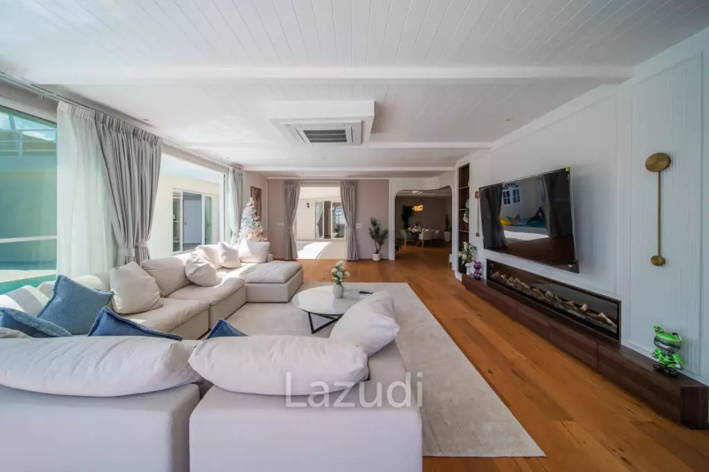 Peaceful Private Beachfront 4-Bedroom Pool Villa for Rent in Rawai