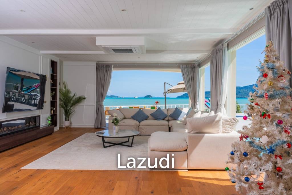 Peaceful Private Beachfront 4-Bedroom Pool Villa for Rent in Rawai
