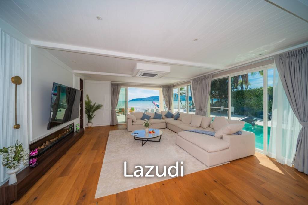 Peaceful Private Beachfront 4-Bedroom Pool Villa for Rent in Rawai