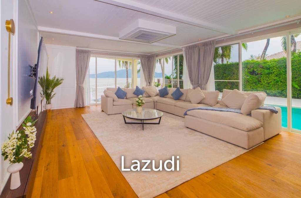 Peaceful Private Beachfront 4-Bedroom Pool Villa for Rent in Rawai