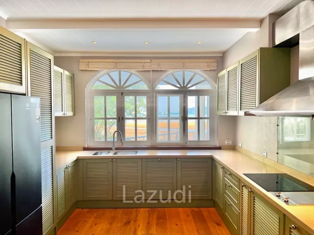 Peaceful Private Beachfront 4-Bedroom Pool Villa for Rent in Rawai