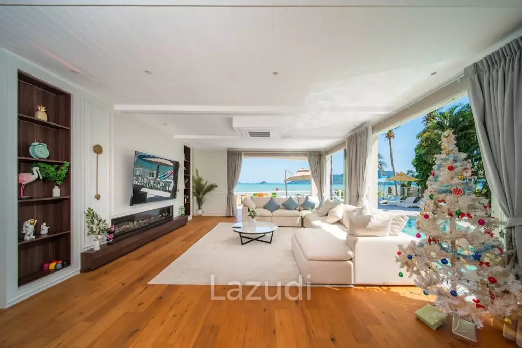 Peaceful Private Beachfront 4-Bedroom Pool Villa for Rent in Rawai