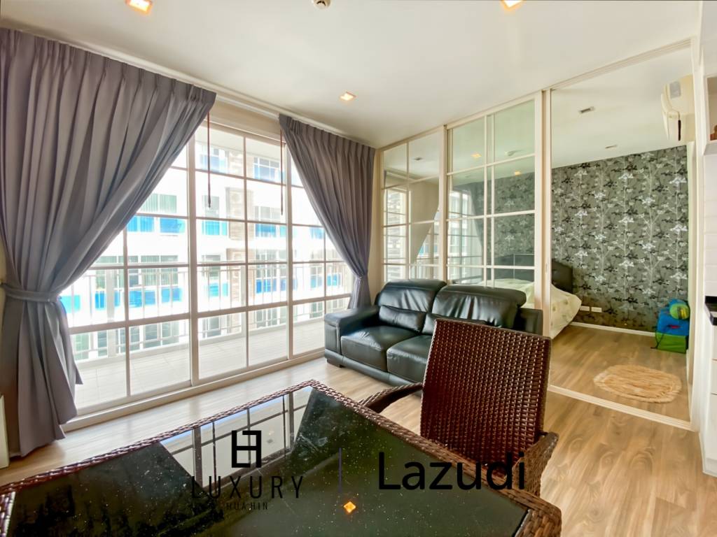 im 5. Stock / voll möbliert / großer Gemeinschaftspool