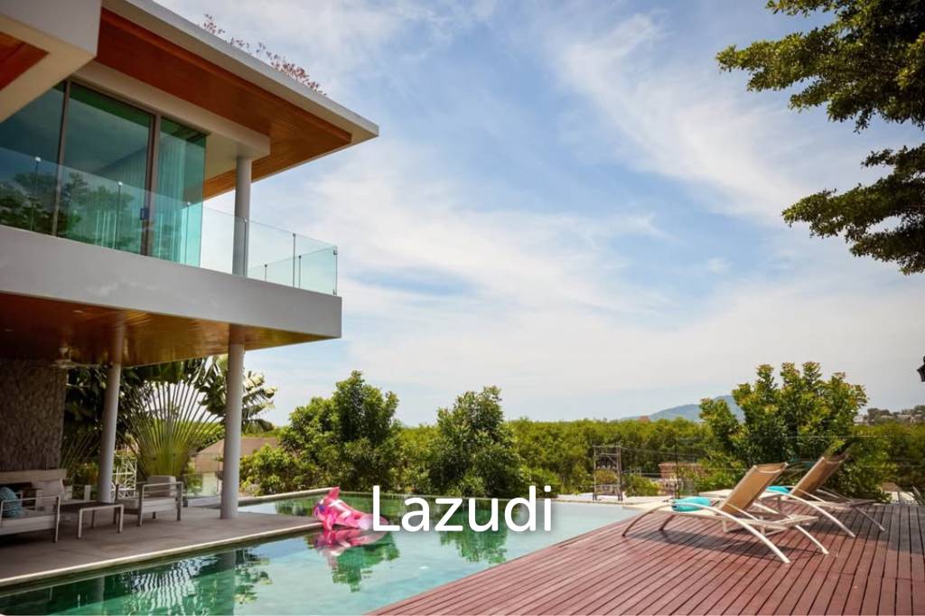 Brand-New 5-Bedroom Pool Villa for Rent with Panoramic Rawai Views