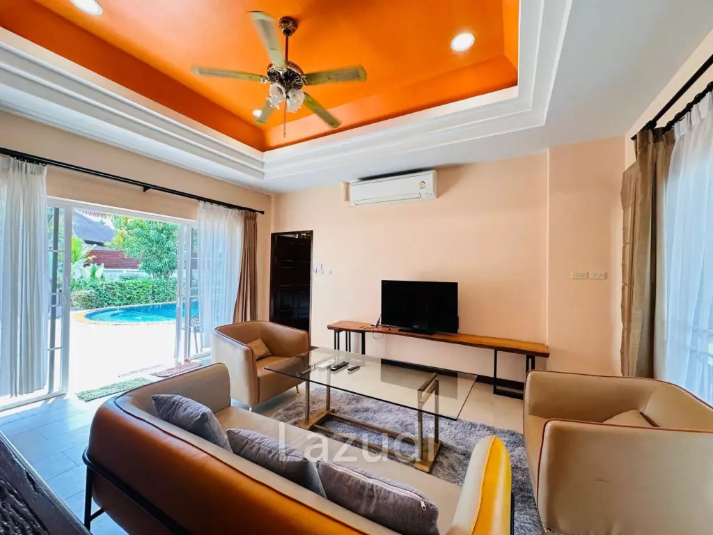 Spacious Single-Storey 3-Bedroom Pool Villa with Private Garden for Sale in Rawai