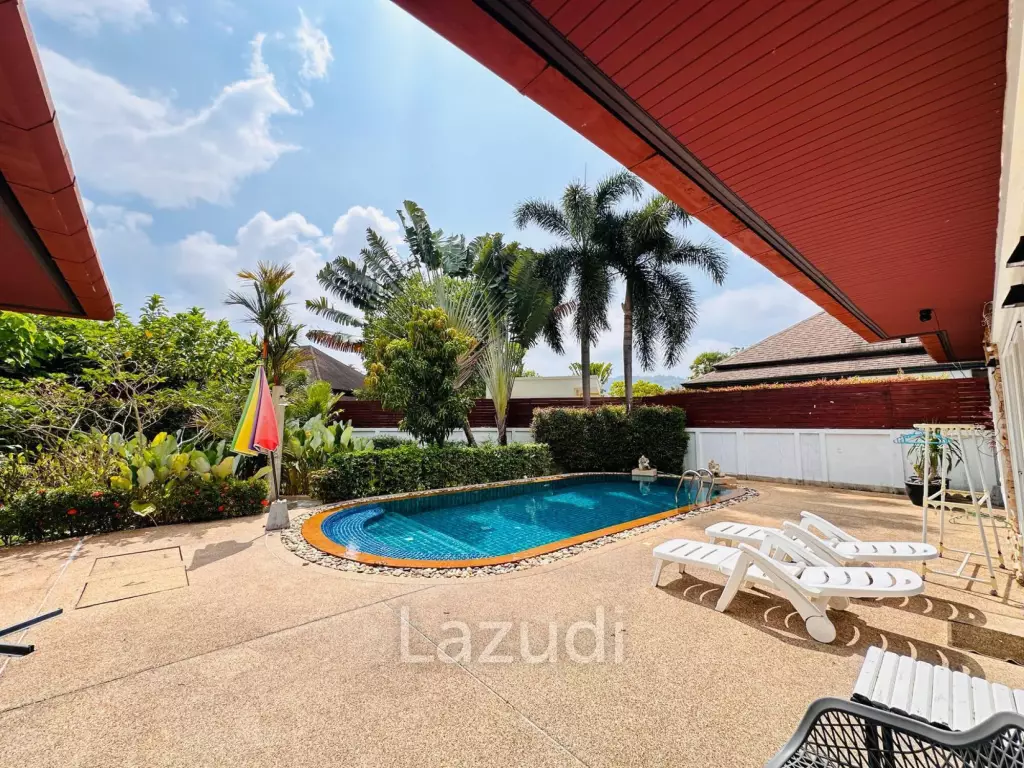 Spacious Single-Storey 3-Bedroom Pool Villa with Private Garden for Sale in Rawai
