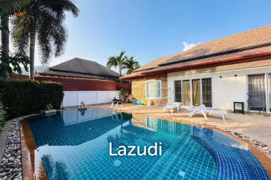 Spacious Single-Storey 3-Bedroom Pool Villa with Private Garden for Sale in Rawai