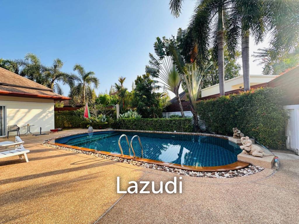 Spacious Single-Storey 3-Bedroom Pool Villa with Private Garden for Sale in Rawai