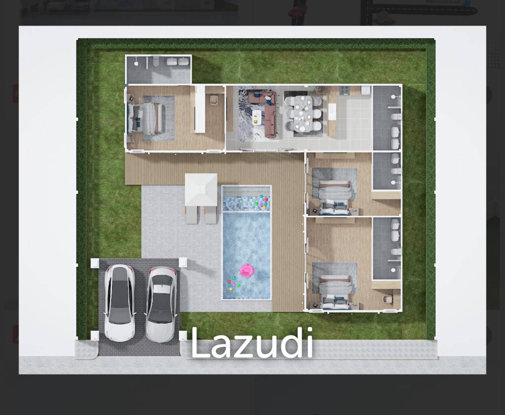 Modern 200 sqm pool villa in Hin Lek Fai Hua Hin