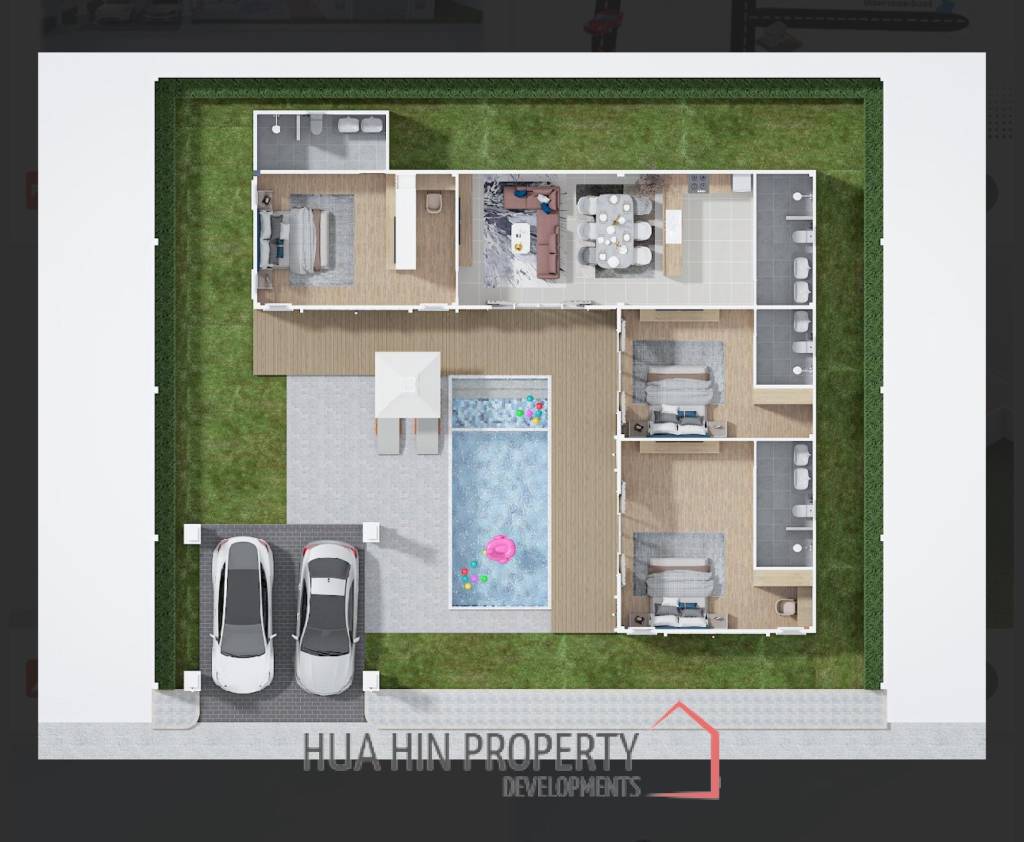 Modern 200 sqm pool villa in Hin Lek Fai Hua Hin