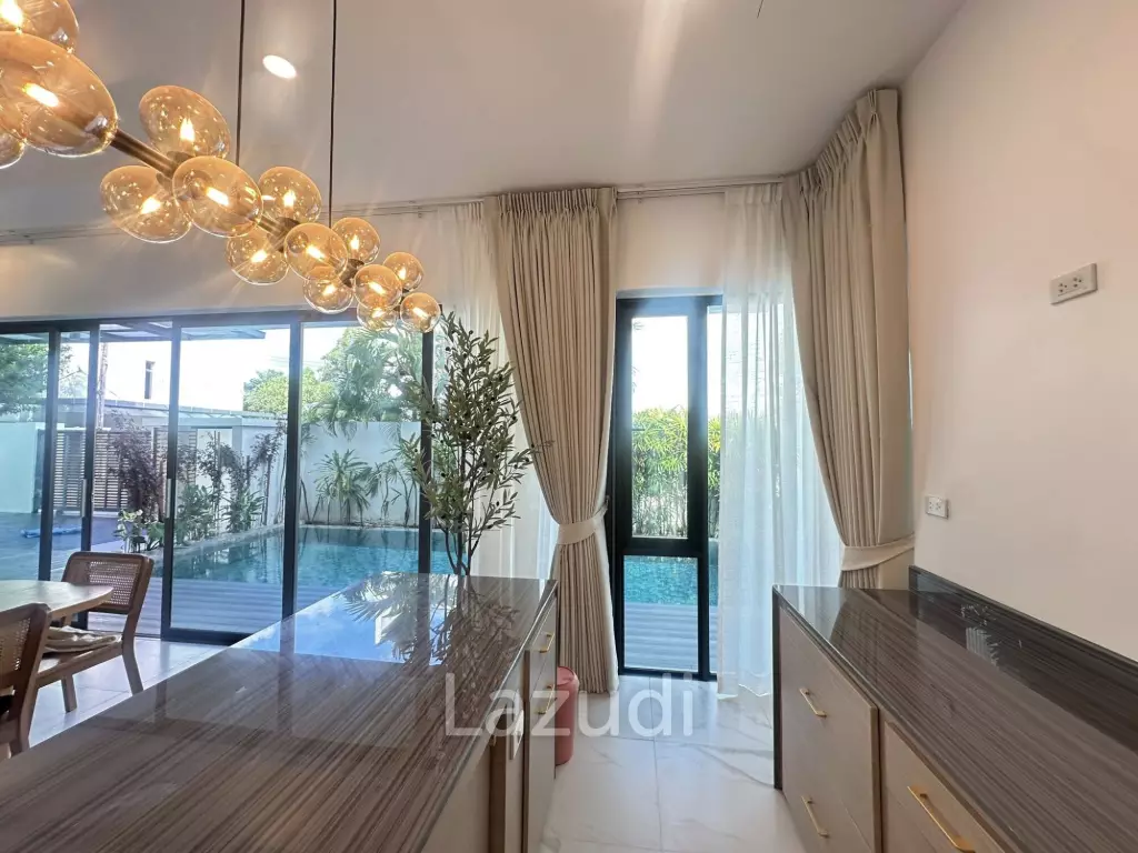Modern Two-Storey Pool Villa with Private Garden for Rent near IKEA Phuket