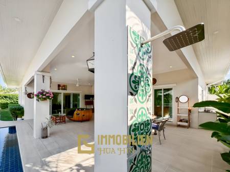 5-kW-Solaranlage / voll möbliert / 5 m x 10 m Überlauf Pool