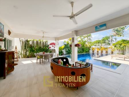 5-kW-Solaranlage / voll möbliert / 5 m x 10 m Überlauf Pool