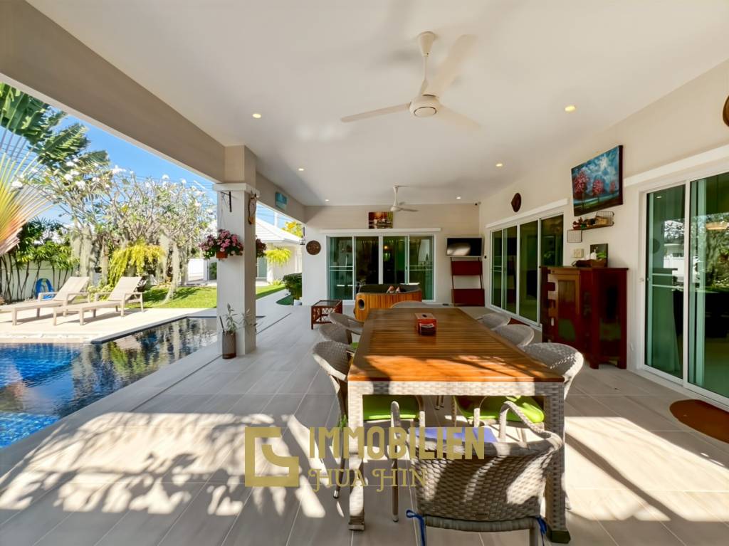 5-kW-Solaranlage / voll möbliert / 5 m x 10 m Überlauf Pool