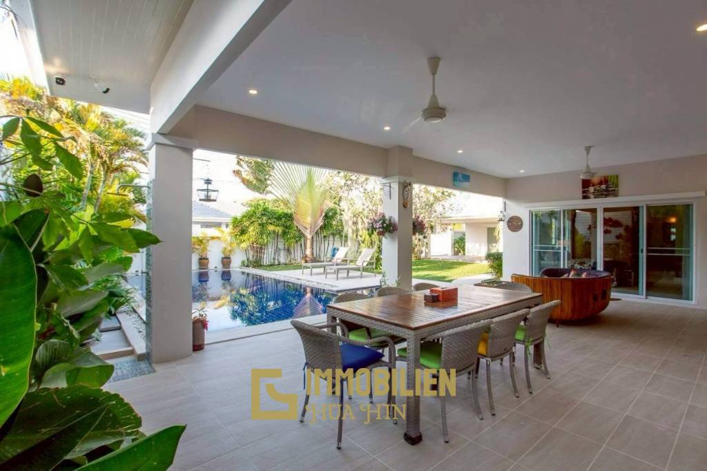 5-kW-Solaranlage / voll möbliert / 5 m x 10 m Überlauf Pool