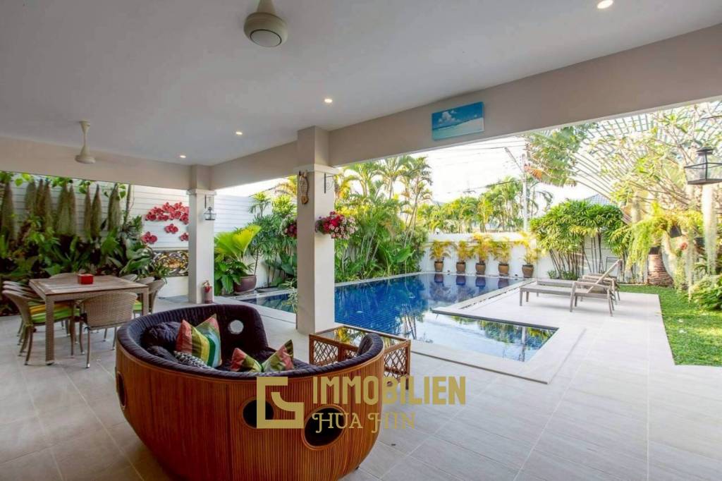 5-kW-Solaranlage / voll möbliert / 5 m x 10 m Überlauf Pool