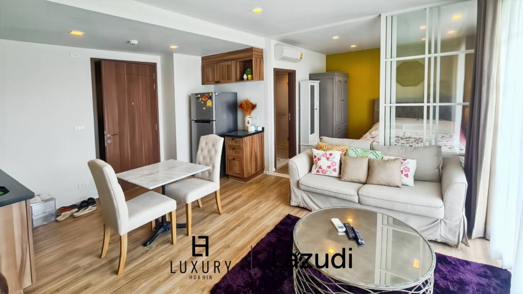 Surface habitable de 42 m² / 7e étage / grande piscine commune